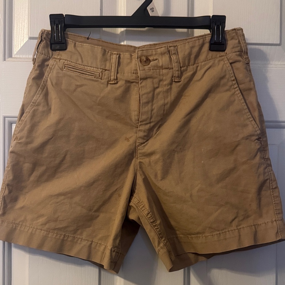 American Eagle Outfitters Tan Flat-Front Men's Shorts